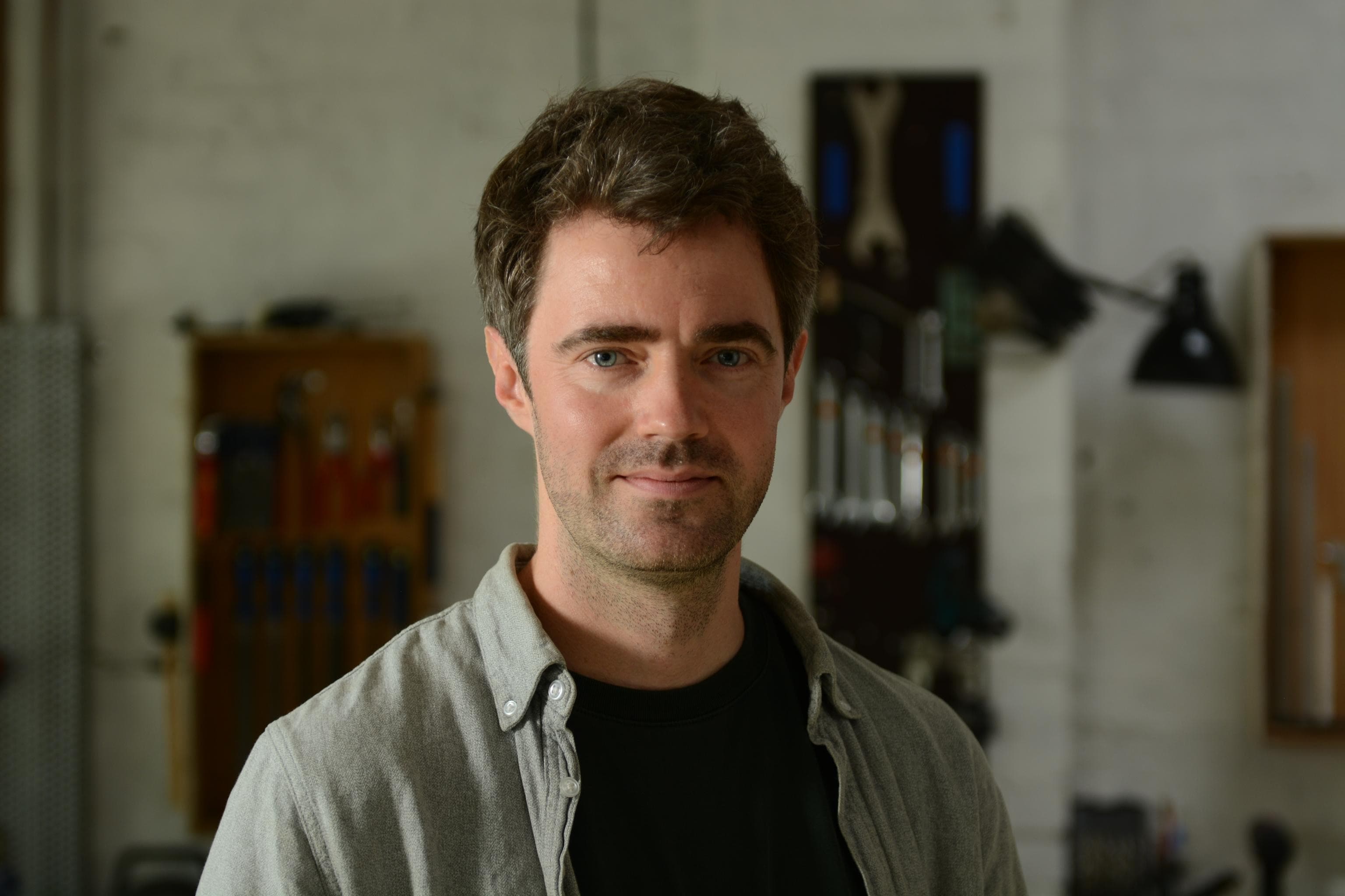 Florian Danz in seiner Werkstatt
